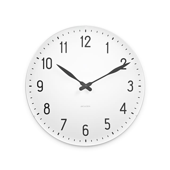 AJ Station Wall clock - White, ø48 cm - Arne Jacobsen Clocks