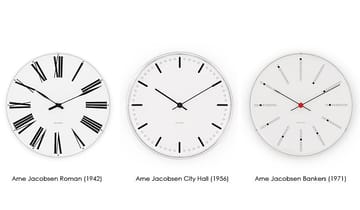 Arne Jacobsen Bankers wall clock - Ø 160 mm - Arne Jacobsen Clocks