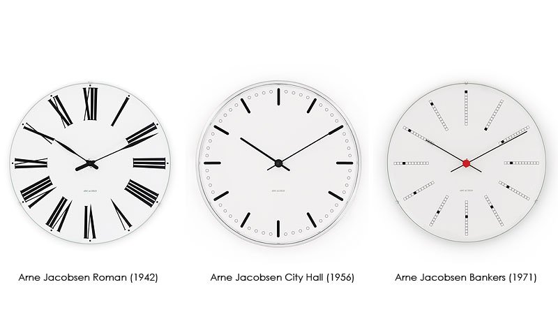 Arne Jacobsen CITYHALL CLOCK 31cm ヤコブセン City Hall Wall Clock by Arne Jacobsen | RD-436WC31 | ARJ1161658