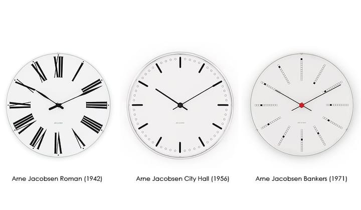 Arne Jacobsen City Hall - Ø 290 mm - Arne Jacobsen Clocks