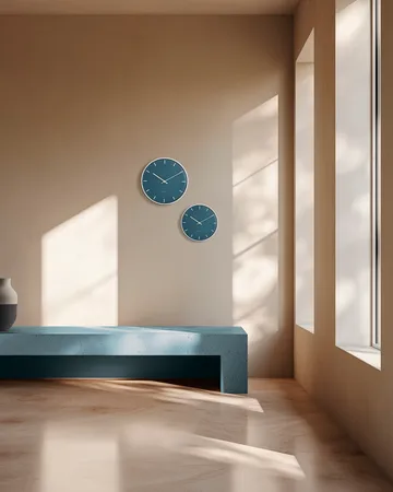 Arne Jacobsen City Hall - Blue, Ø21 cm - Arne Jacobsen Clocks