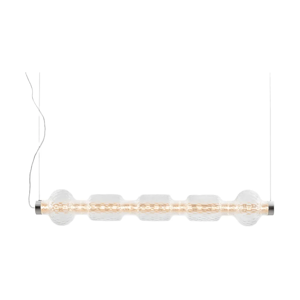 Alambicco horizontal pendant, 5 glass domes Artemide