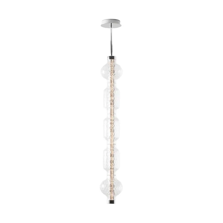 Alambicco vertical pendant, app-controlled - 5 glass domes - Artemide