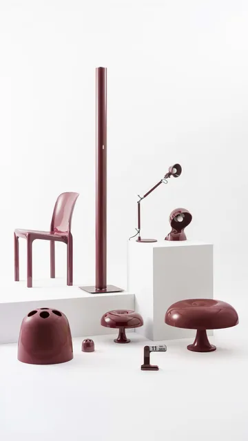 Dedalino pen holder - Ruby red - Artemide