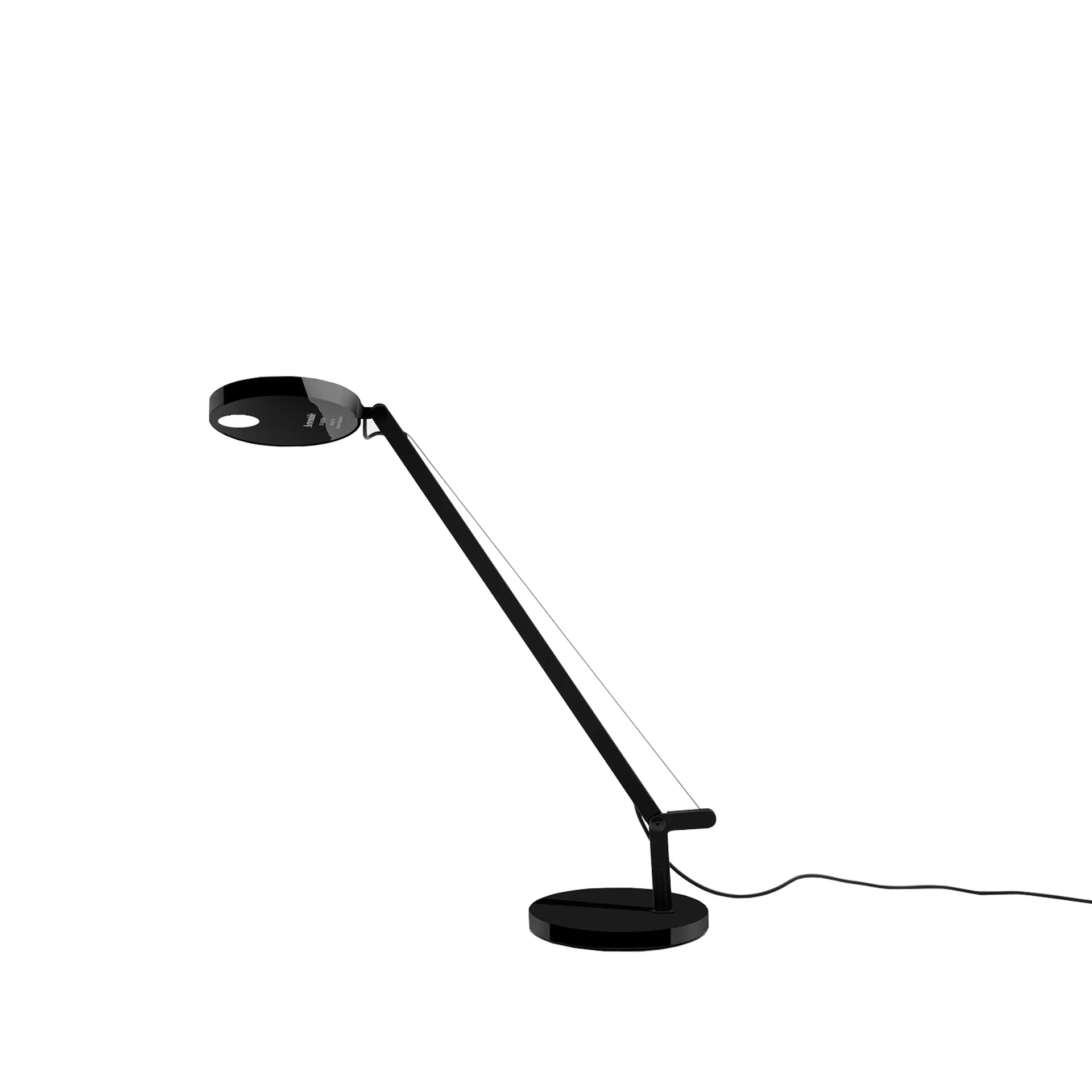 Demetra Micro desk lamp, Glossy black Artemide