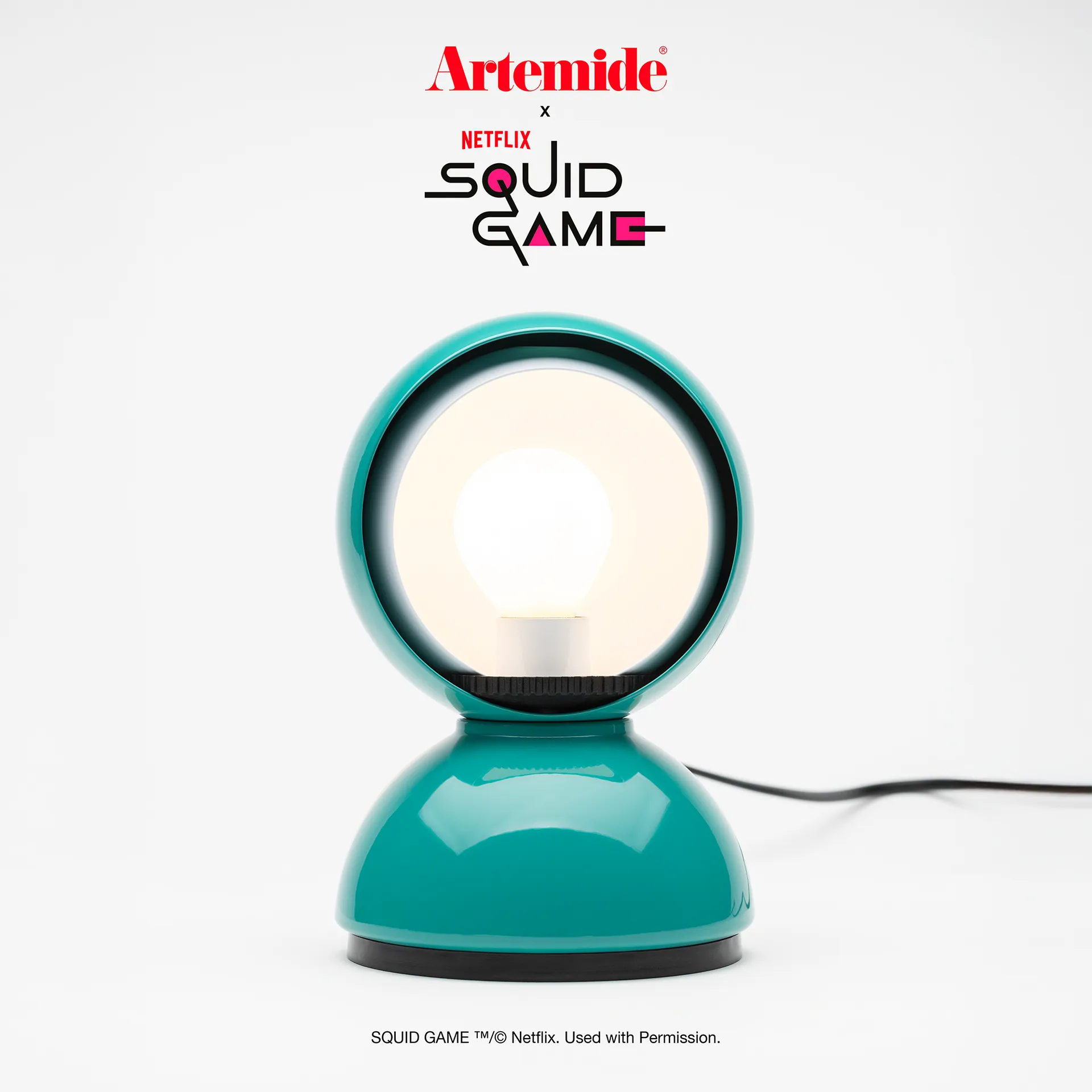 Eclisse x Squid Game table lamp Special Edition, Player Artemide