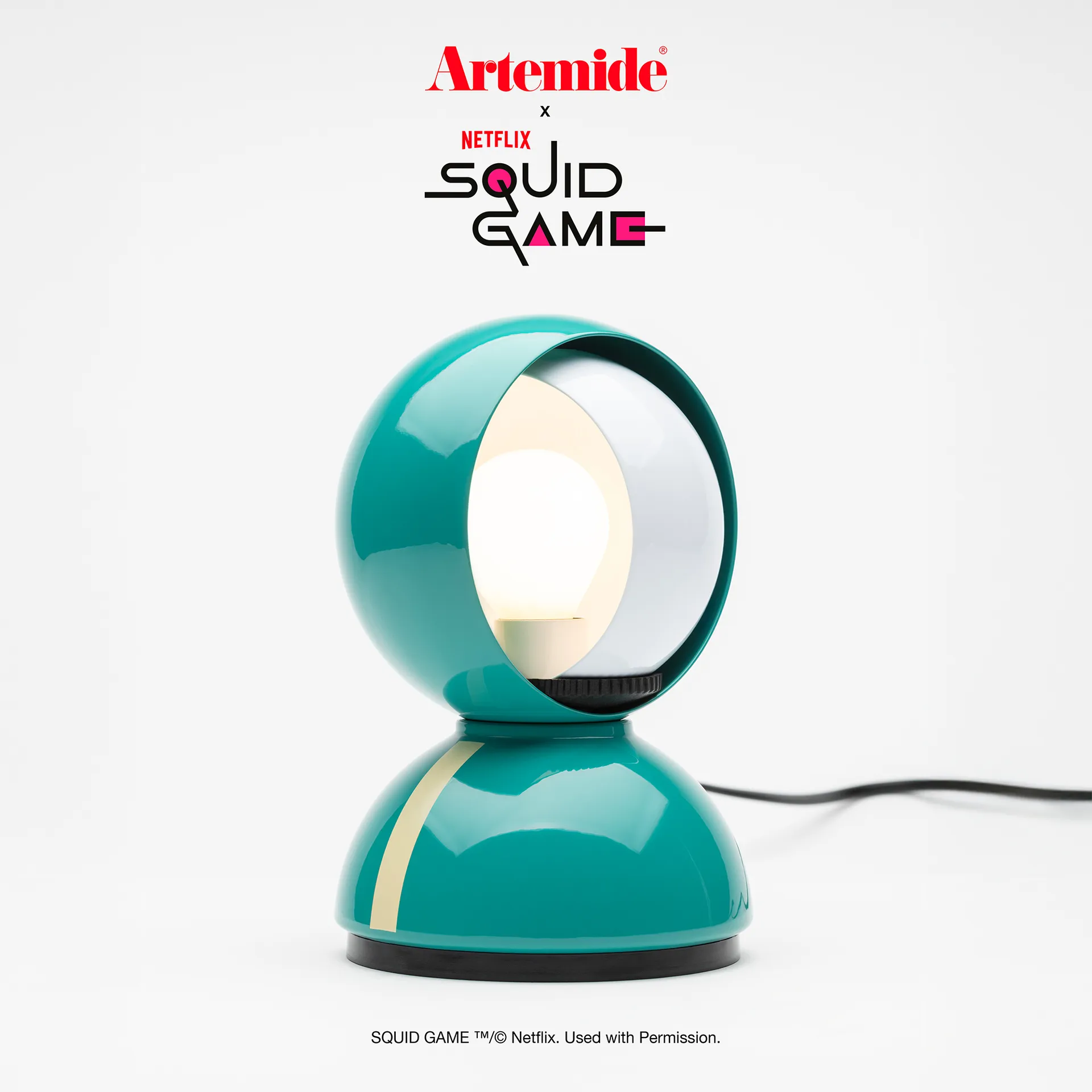 Eclisse x Squid Game table lamp Special Edition, Player Artemide