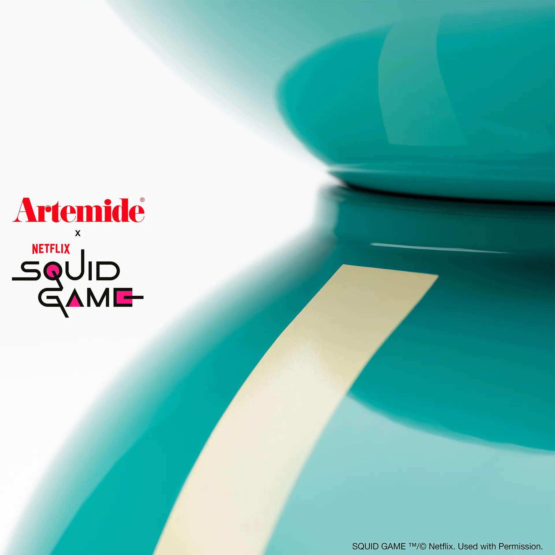 Eclisse x Squid Game table lamp Special Edition, Player Artemide