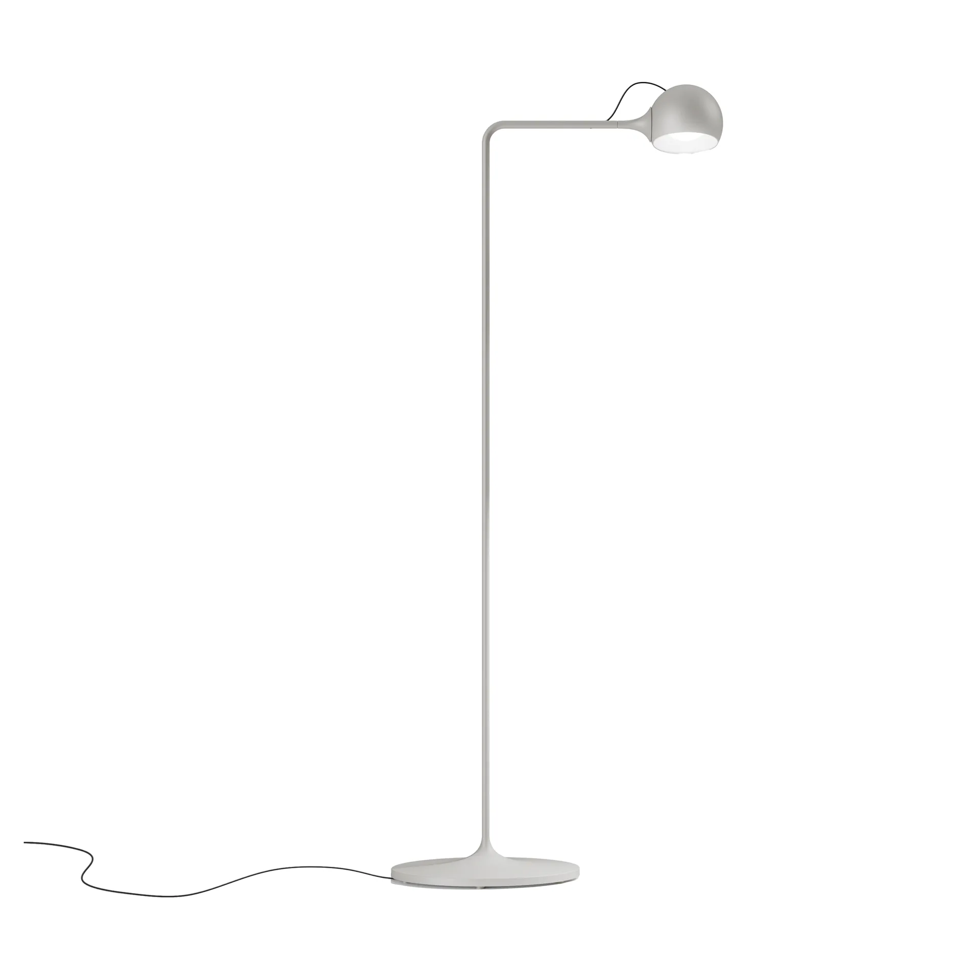 Ixa Reading Floor Lamp, White-grey Artemide