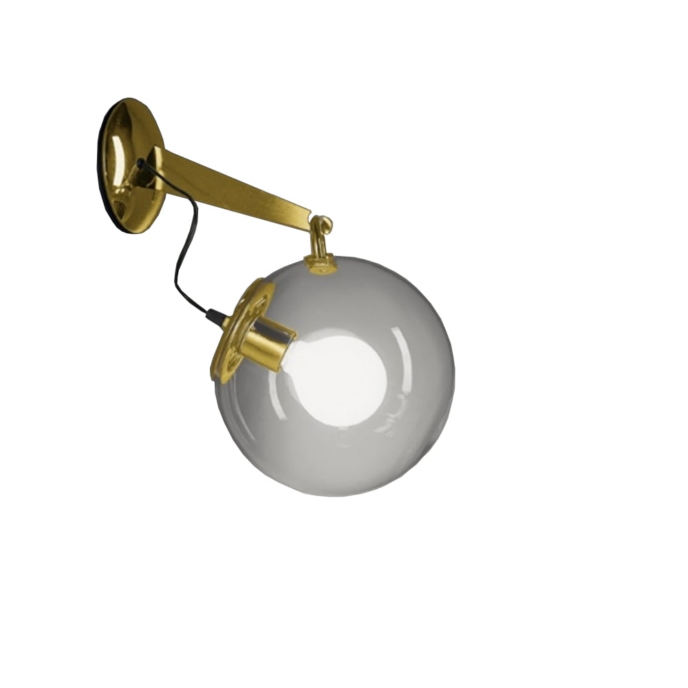 Artemide Miconos wall lamp Brass | Scandinavian Design | Wall lights | Gold-coloured