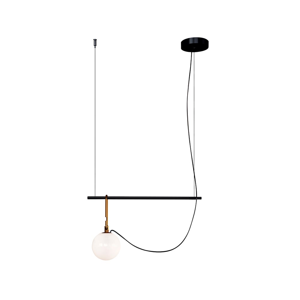 Artemide nh S1 14 pendant Black-brass | Scandinavian Design | Pendant lamps | Gold-coloured