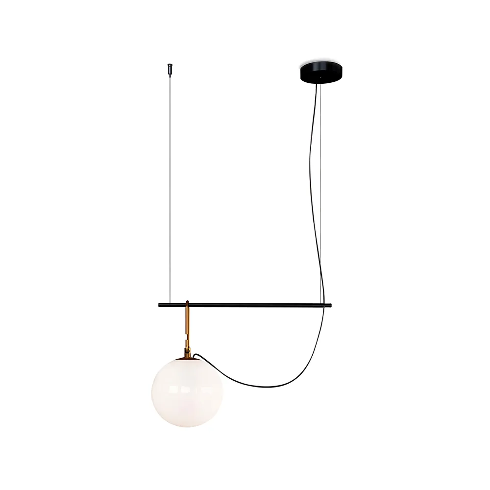 Artemide nh S1 22 pendant Black-brass | Scandinavian Design | Pendant lamps | Gold-coloured