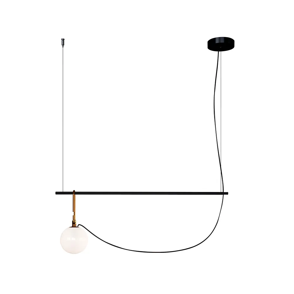 Artemide nh S2 14 pendant Black-brass | Scandinavian Design | Pendant lamps | Gold-coloured