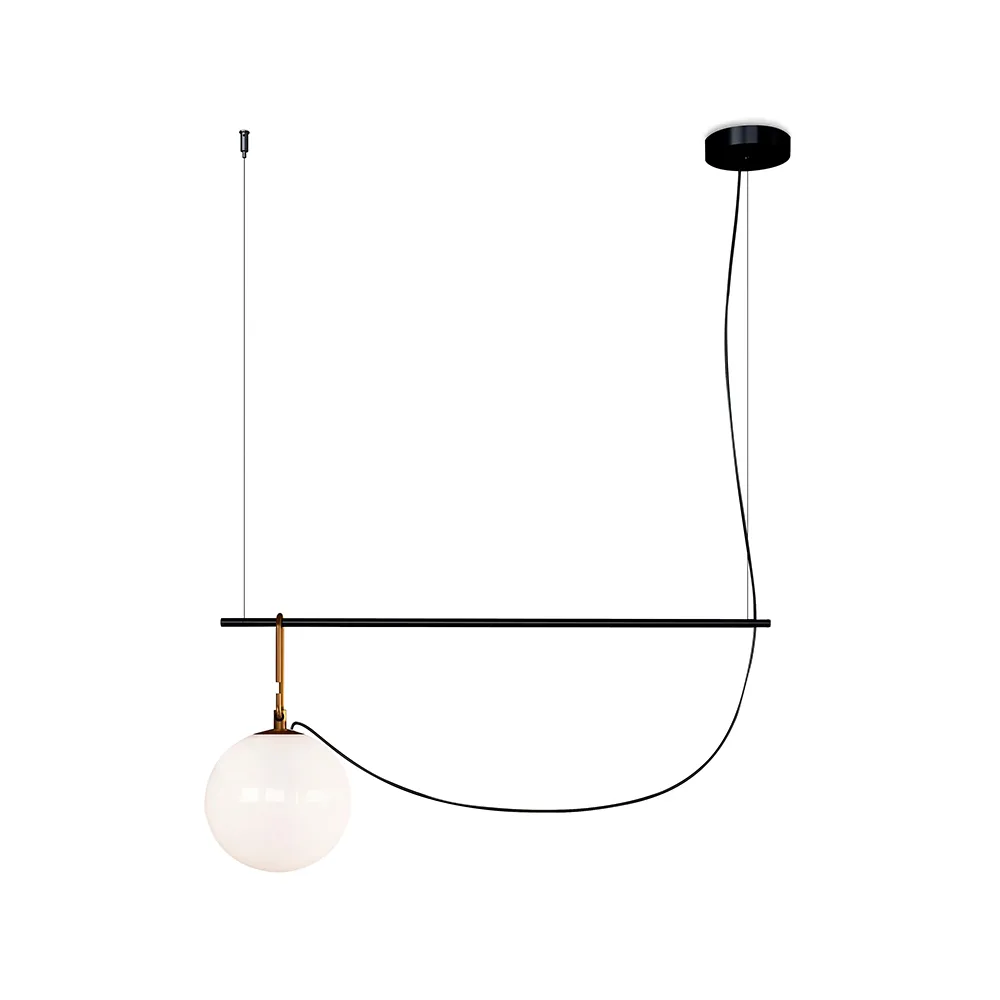Artemide nh S2 22 pendant Black-brass | Scandinavian Design | Pendant lamps | Gold-coloured