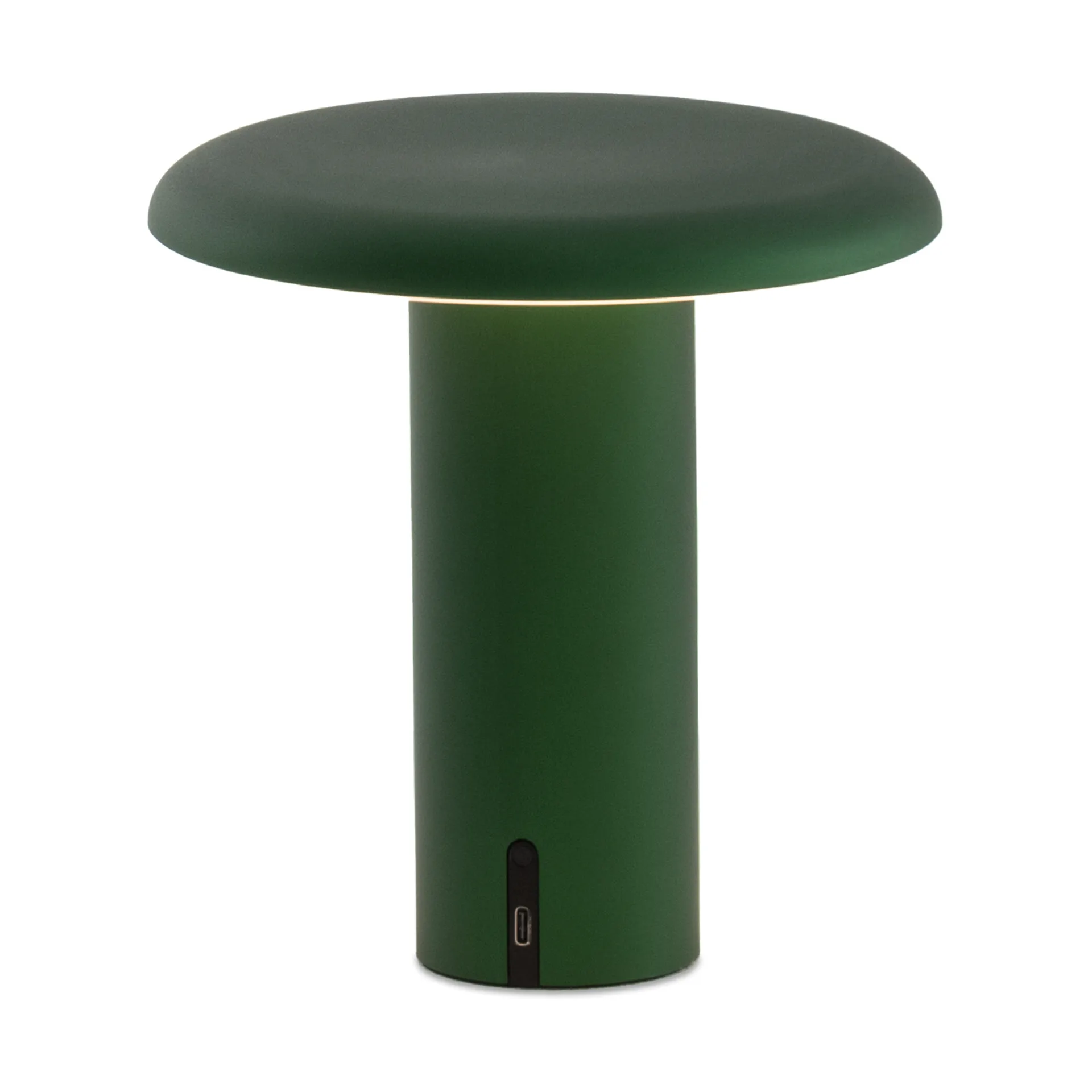 Takku portable table lamp 19 cm, Anodized green Artemide