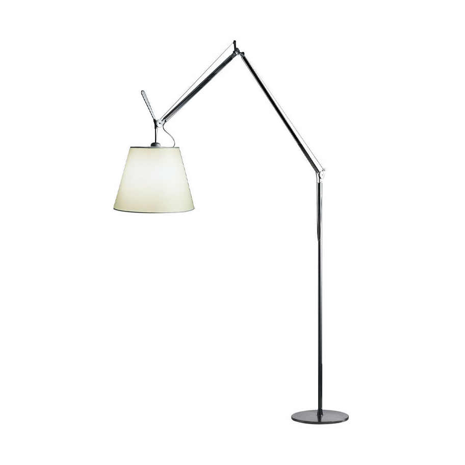 Artemide Tolomeo Mega floor lamp Parchment black, o42cm