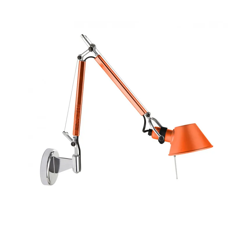 Tolomeo Micro wall lamp - Anodized orange,  Artemide
