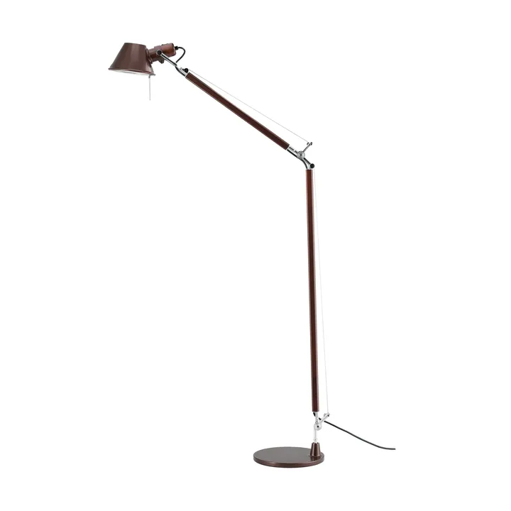 Tolomeo Reading floor lamp E27 special edition - Brown metallic - Lamp base - Artemide