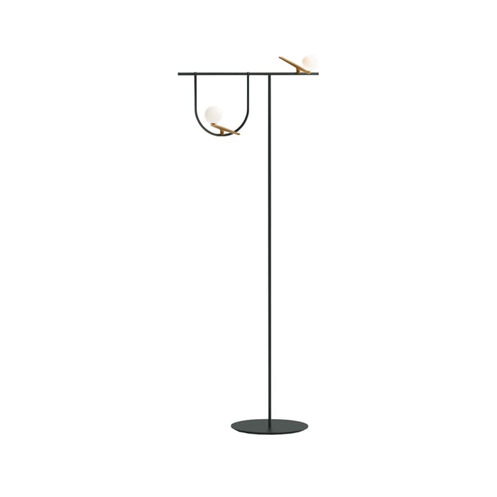 Yanzi F floor lamp - Black brass - Artemide