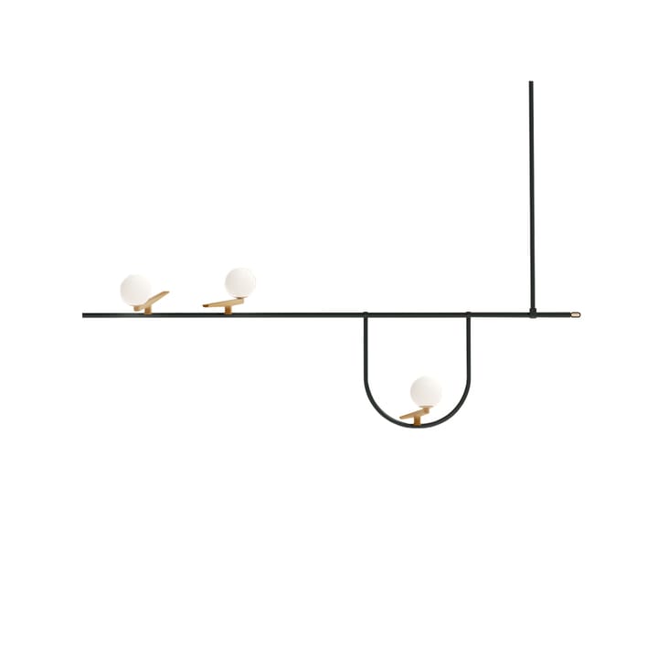 Yanzi S1 ceiling lamp - Black brass - Artemide