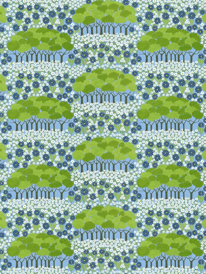 Allé oilcloth, Green-blue Arvidssons Textil