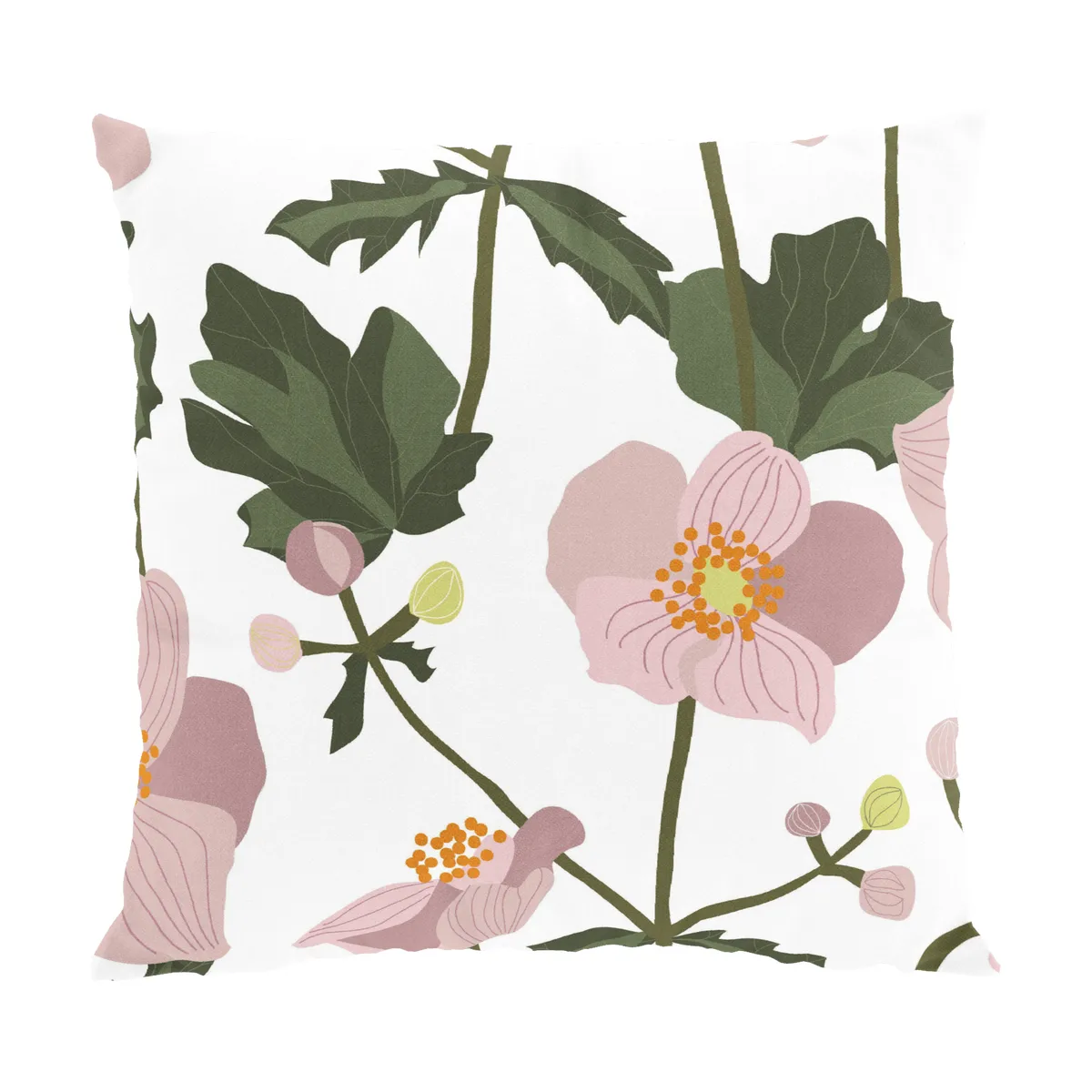 Arvidssons Textil Anemon cushion cover 47x47 cm Pink