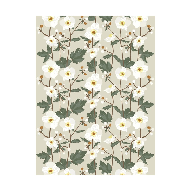 Arvidssons Textil Anemon fabric Beige