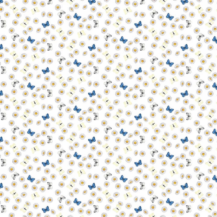 Ängshaga fabric - blue-yellow - Arvidssons Textil