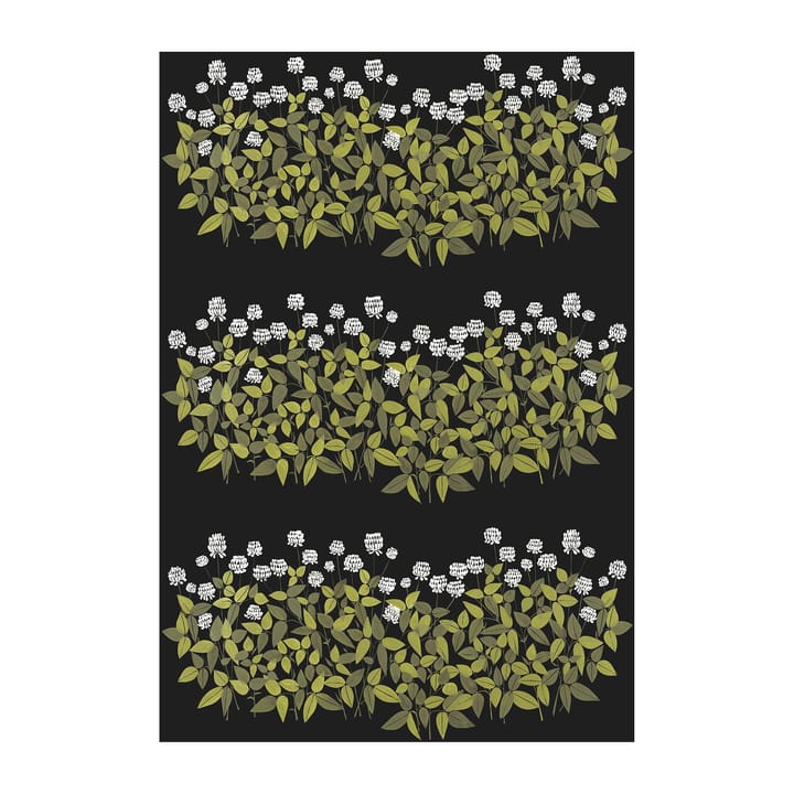 Ängsmark fabric - Green-black - Arvidssons Textil