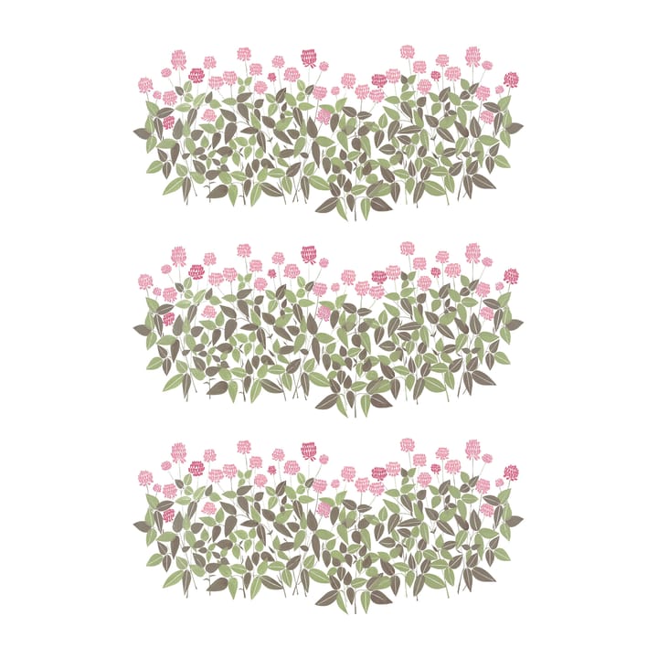 Ängsmark fabric - Green-pink - Arvidssons Textil