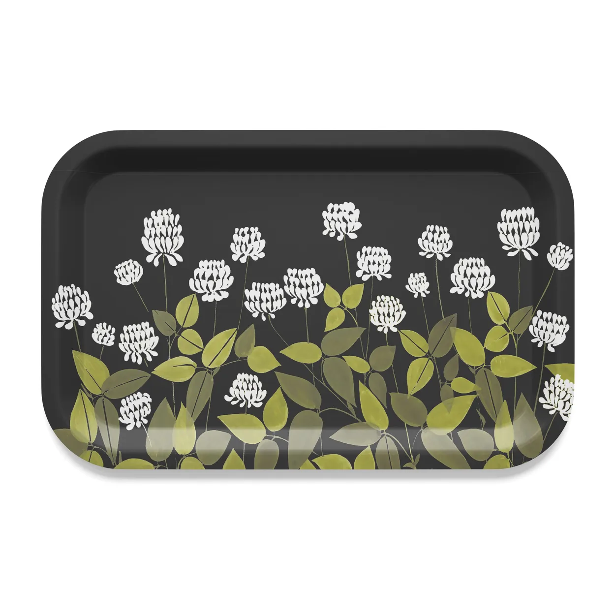 Arvidssons Textil Ängsmark tray 20x27 cm Green-black