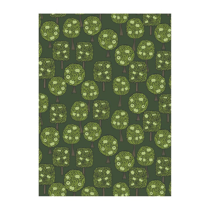 Äppelskogen oilcloth - Dark green - Arvidssons Textil