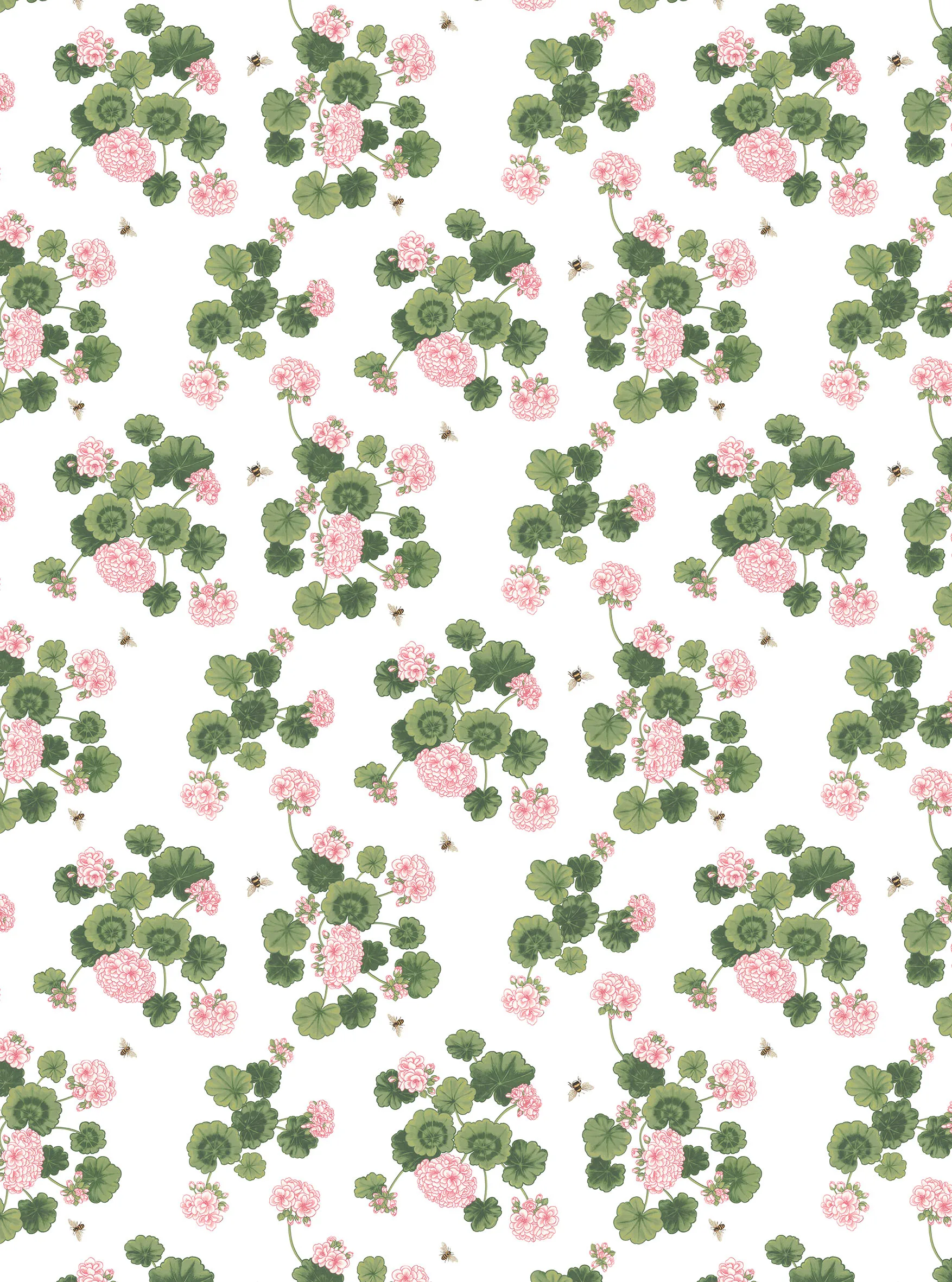 Astrid fabric, Pink-green Arvidssons Textil