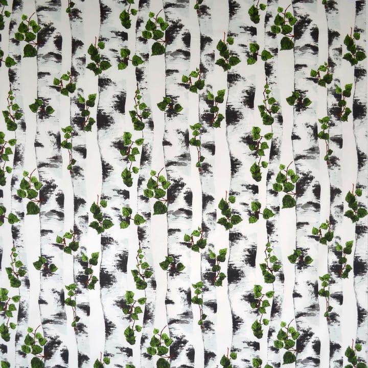 Björk fabric, black-white Arvidssons Textil