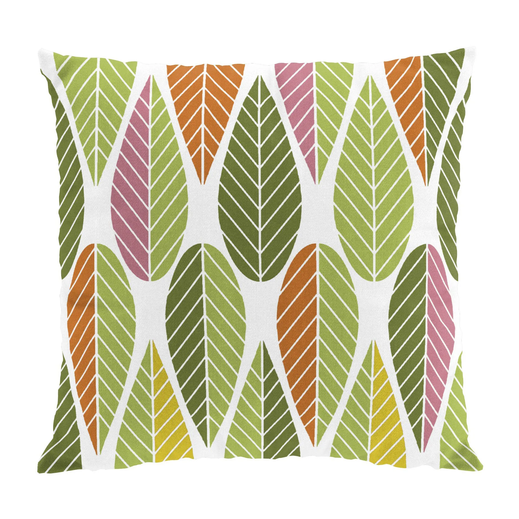 Blader cushion cover 47x47 cm, Green Arvidssons Textil