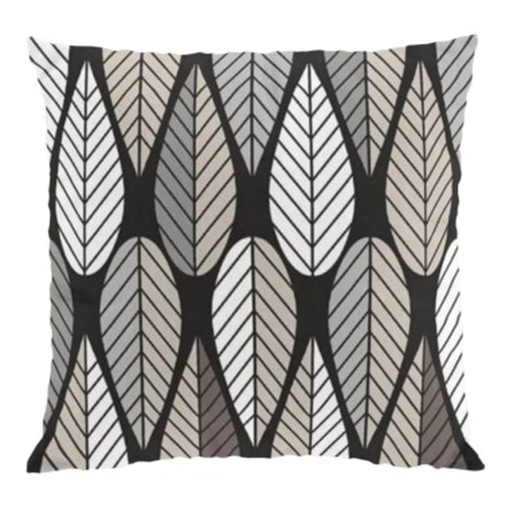 Blader cushion cover - grey-white-black - Arvidssons Textil