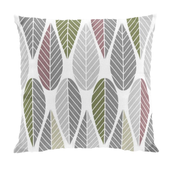 Blader cushion cover - pink-grey-green - Arvidssons Textil