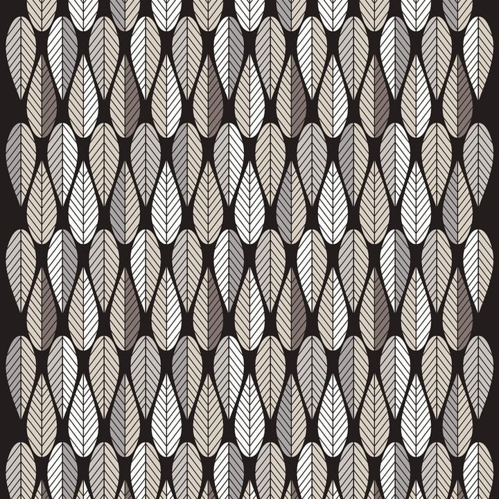 Blader fabric, grey-black-white Arvidssons Textil