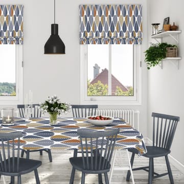 Blader oilcloth - blue - Arvidssons Textil