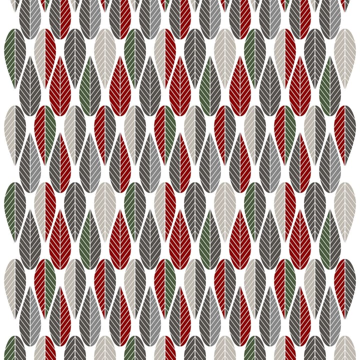 Blader oilcloth - red-green - Arvidssons Textil