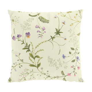 Arvidssons Textil Blomsteryra cushion cover 47x47 cm Yellow