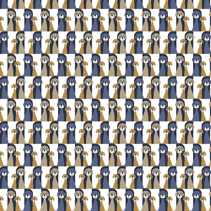 Buster fabric, blue-beige Arvidssons Textil