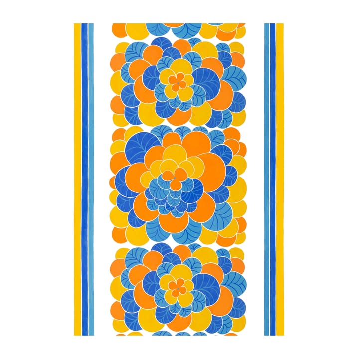 Cirrus oilcloth - Orange-blue - Arvidssons Textil