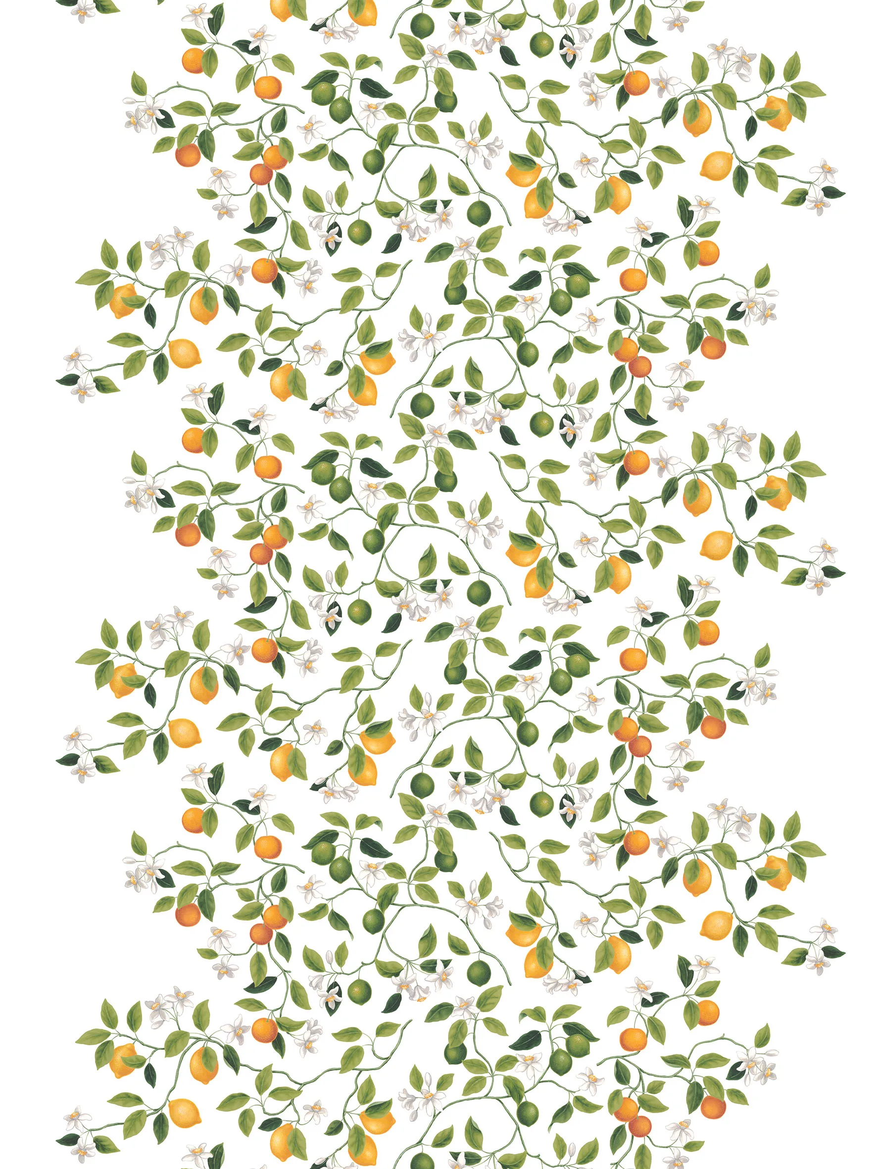 Citrusträdet oilcloth, Green-green Arvidssons Textil