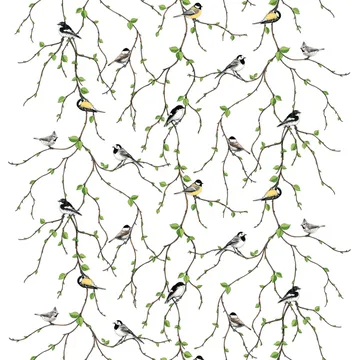 Fågelfest fabric - multi - Arvidssons Textil