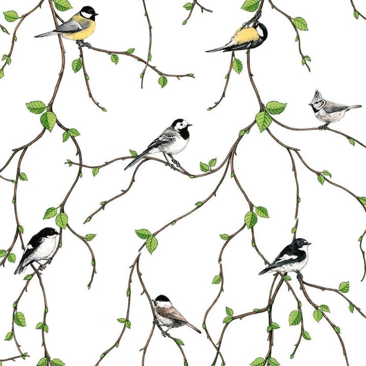 Fågelfest fabric, multi Arvidssons Textil