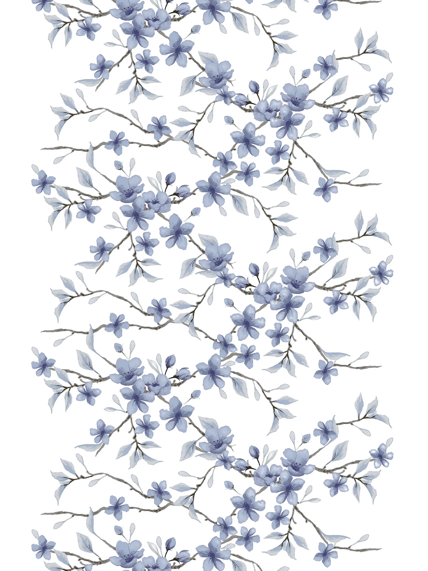 Fägring fabric, Blue Arvidssons Textil