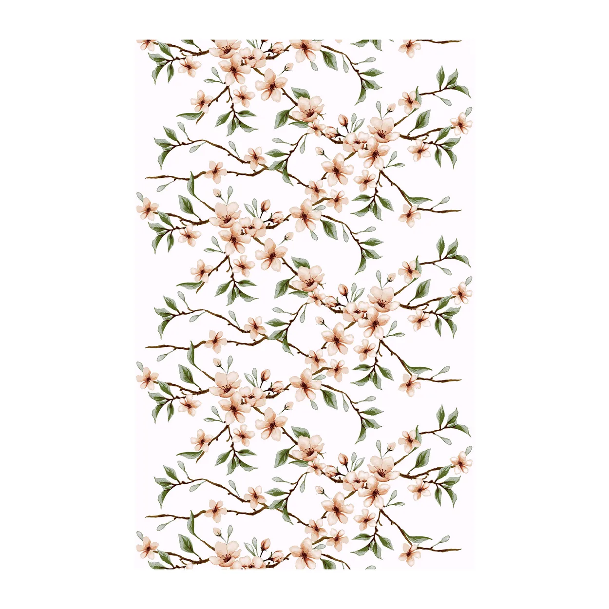 Arvidssons Textil Fägring fabric Peach-white | Scandinavian Design | Fabric by the metre | Pink