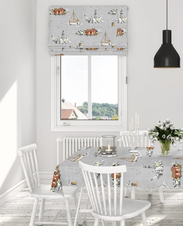 Fiskeskär oilcloth - grey - Arvidssons Textil