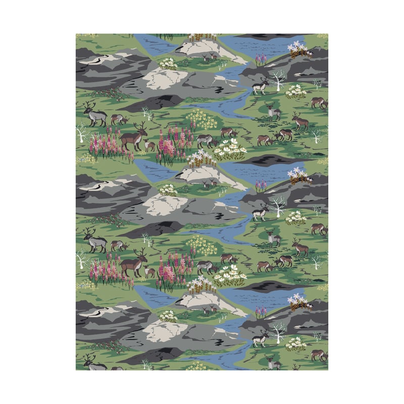 Arvidssons Textil Fjällängar fabric Green